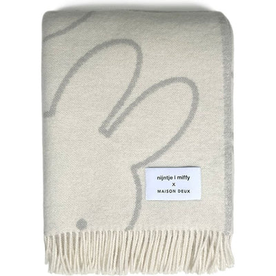 Maison Deux Room Decor Miffy Blanket - Cloud White/Grey